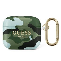 Guess GUA3UCAMA AirPods 3 dangtelis žalia/aki Camo kolekcija
