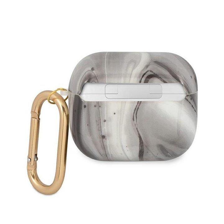 Guess GUA3UNMK AirPods 3 dangtelis juodas/juodas Marmuro kolekcija