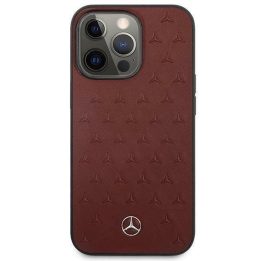 Mercedes MEHCP13LPSQRE iPhone 13 Pro / 13 6,1 czerwony/raudonas deklas Odinis žvaigždžių raštas