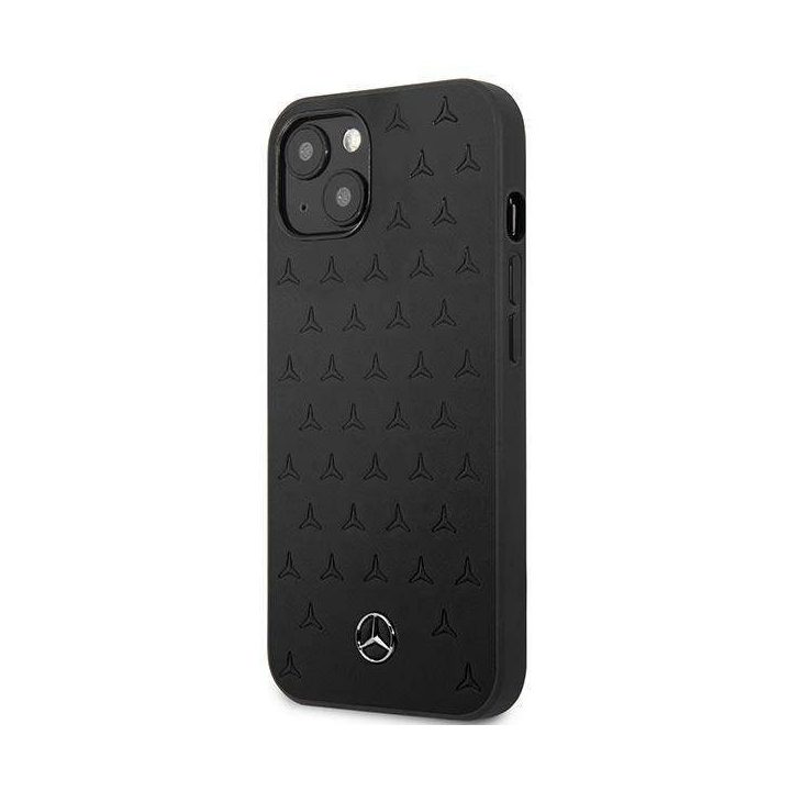 Mercedes MEHCP13SPSQBK iPhone 13 mini 5,4 juodos/juodos spalvos deklas Odinis žvaigždžių raštas