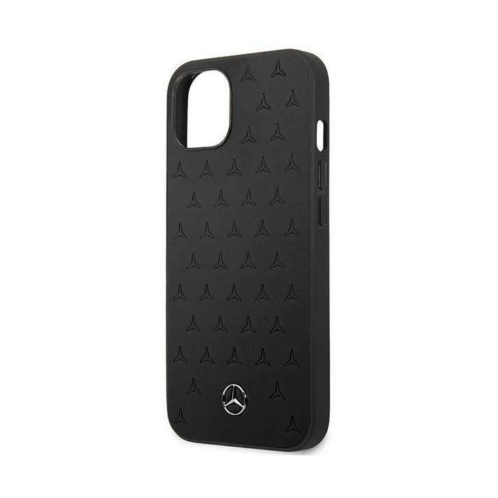 Mercedes MEHCP13SPSQBK iPhone 13 mini 5,4 juodos/juodos spalvos deklas Odinis žvaigždžių raštas