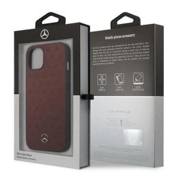 Mercedes MEHCP13SPSQRE iPhone 13 mini 5,4 czerwony/raudonas deklas Odinis žvaigždžių raštas