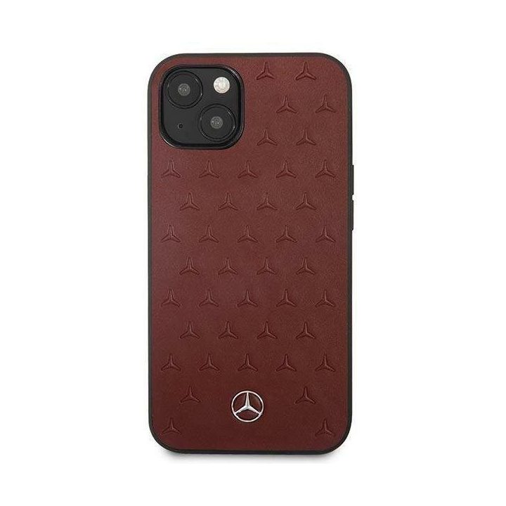 Mercedes MEHCP13SPSQRE iPhone 13 mini 5,4 czerwony/raudonas deklas Odinis žvaigždžių raštas