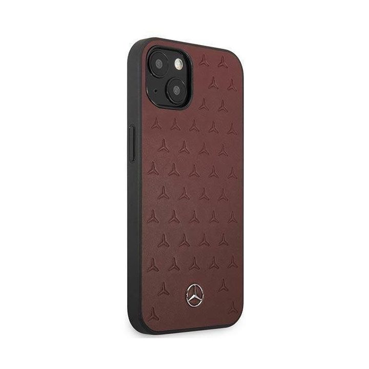 Mercedes MEHCP13SPSQRE iPhone 13 mini 5,4 czerwony/raudonas deklas Odinis žvaigždžių raštas