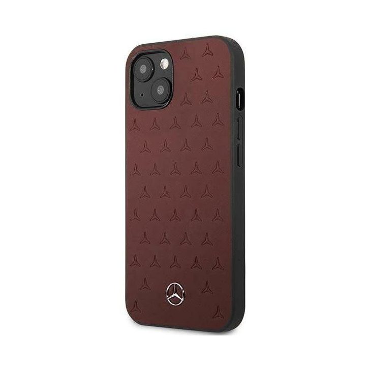 Mercedes MEHCP13SPSQRE iPhone 13 mini 5,4 czerwony/raudonas deklas Odinis žvaigždžių raštas