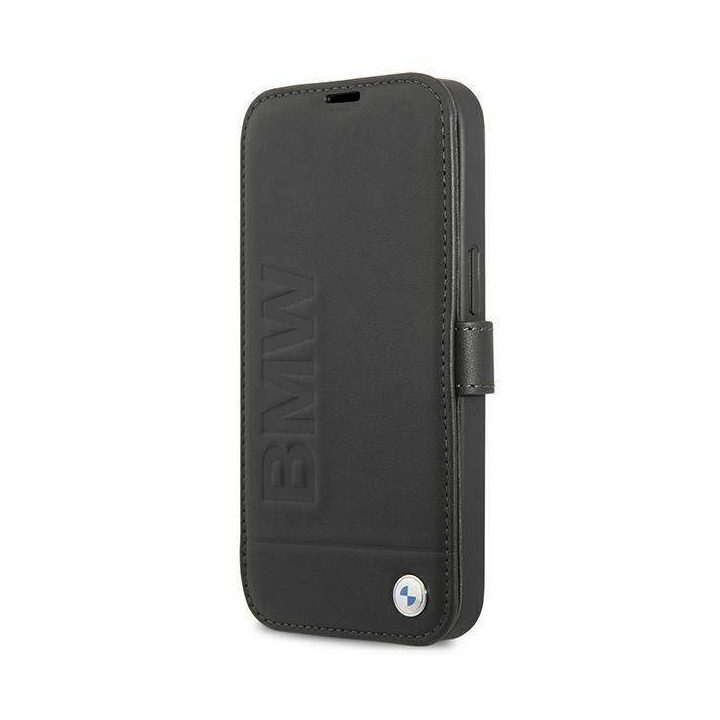 Dėklas BMW BMFLBKP13SSLLBK iPhone 13 mini 5,4 Juodos spalvos/black knyga Parašas