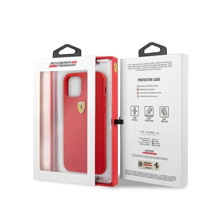 Ferrari FESSIHCP13SRE iPhone 13 mini 5.4 raudonas/raudonas deklas Silikonas