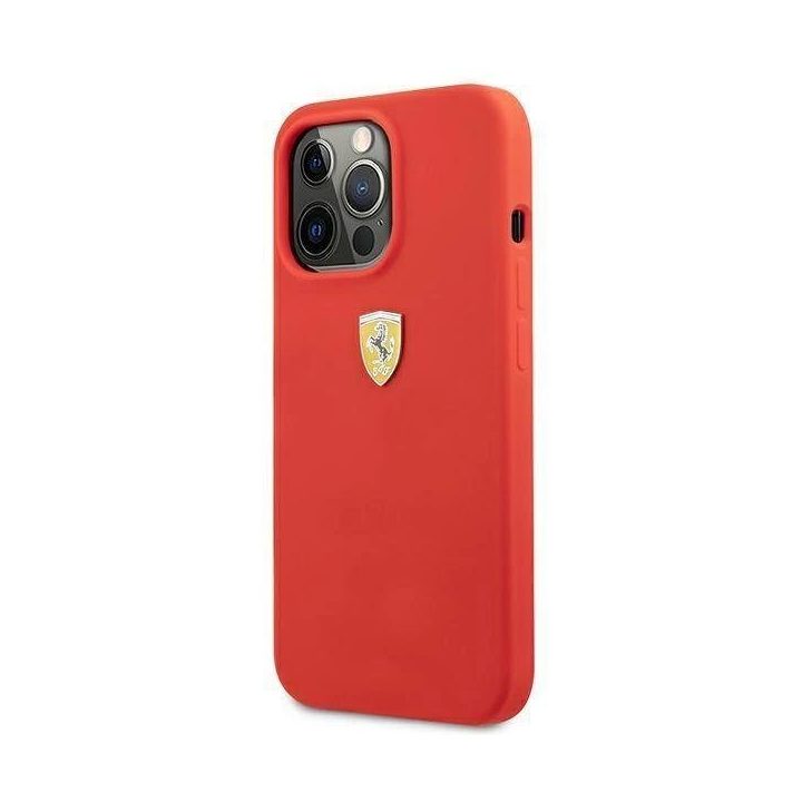 Ferrari FESSIHCP13XRE iPhone 13 Pro Max 6,7 raudonas/raudonas deklas Silikonas