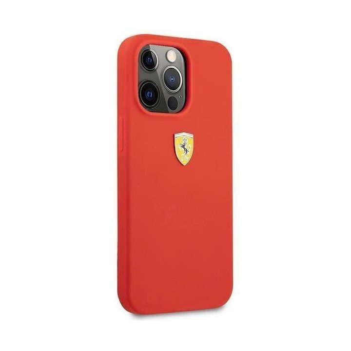Ferrari FESSIHCP13XRE iPhone 13 Pro Max 6,7 raudonas/raudonas deklas Silikonas