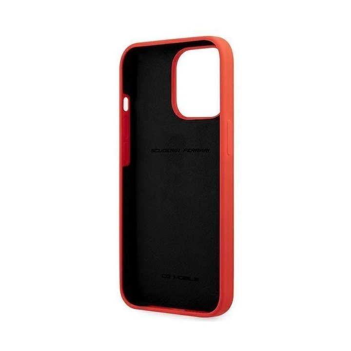 Ferrari FESSIHCP13XRE iPhone 13 Pro Max 6,7 raudonas/raudonas deklas Silikonas