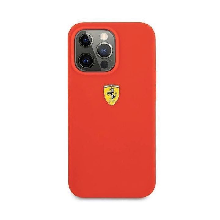 Ferrari FESSIHCP13XRE iPhone 13 Pro Max 6,7 raudonas/raudonas deklas Silikonas