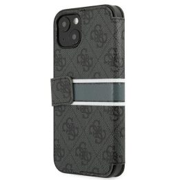 Guess GUBKP13S4GDGR iPhone 13 mini 5.4 pilka/pilka knyga 4G Stripe