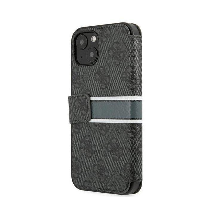 Guess GUBKP13S4GDGR iPhone 13 mini 5.4 pilka/pilka knyga 4G Stripe