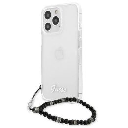 Guess GUHCP13LKPSBK iPhone 13 Pro / 13 6,1 permatomas deklas Black Pearl