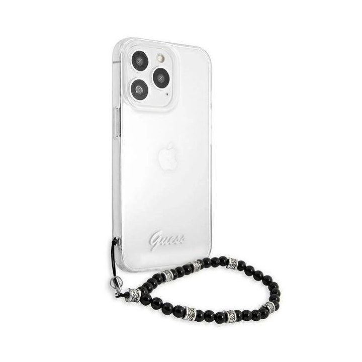 Guess GUHCP13LKPSBK iPhone 13 Pro / 13 6,1 permatomas deklas Black Pearl