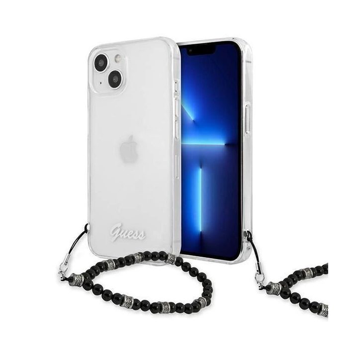 Guess GUHCP13MKPSBK iPhone 13 6,1 permatomas deklas Black Pearl