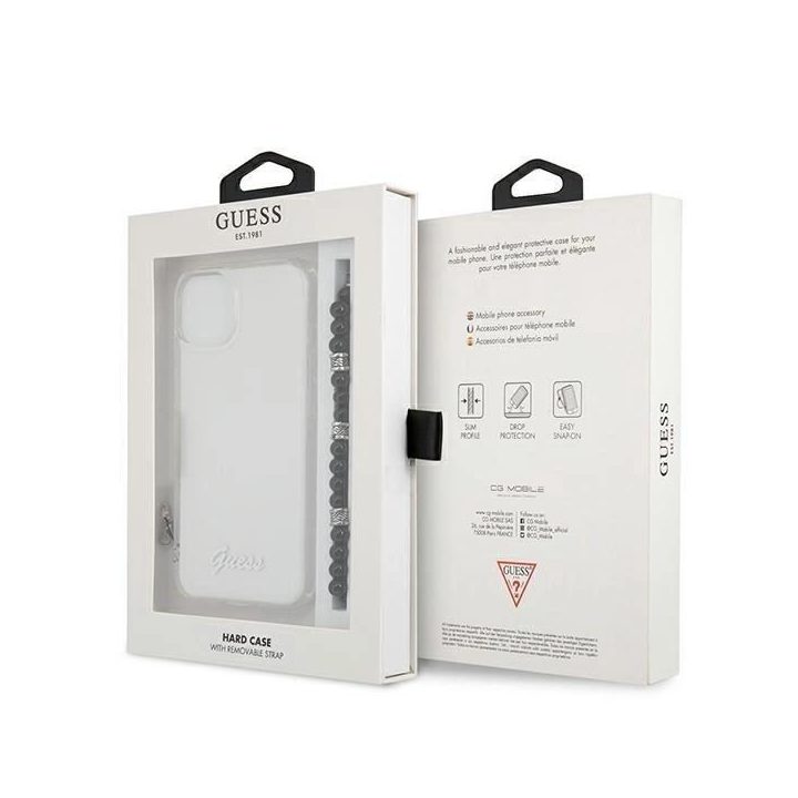 Guess GUHCP13MKPSBK iPhone 13 6,1 permatomas deklas Black Pearl