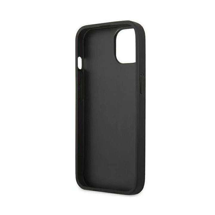 Guess GUHCP13SSA4GSBL iPhone 13 mini 5.4 mėlynos/mėlynos spalvos deklas Saffiano 4G Metalinis logotipas