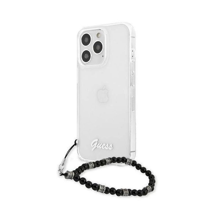 Guess GUHCP13XKPSBK iPhone 13 Pro Max 6,7 permatomas deklas Black Pearl