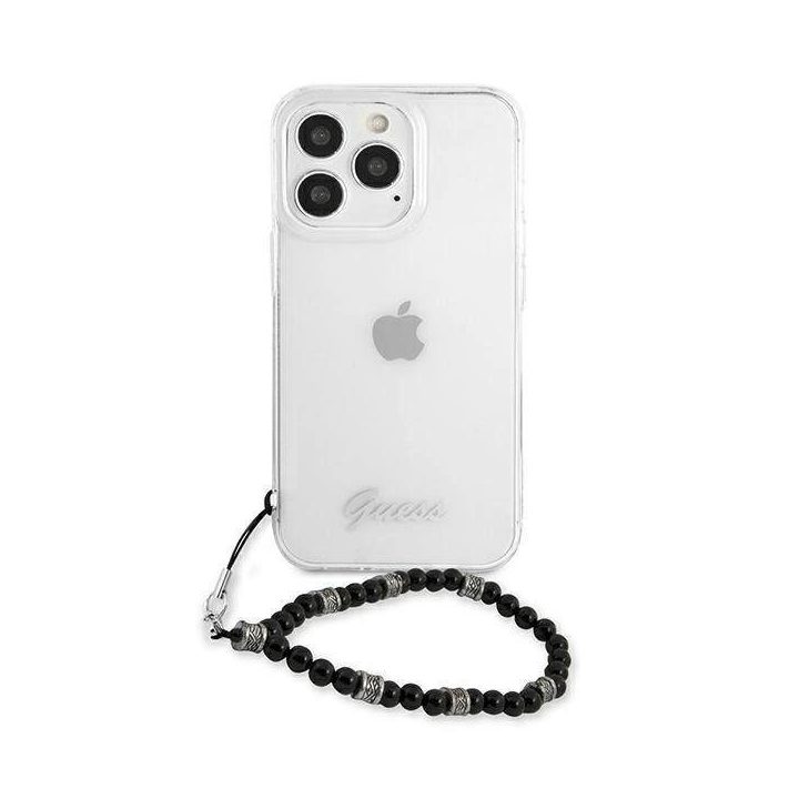 Guess GUHCP13XKPSBK iPhone 13 Pro Max 6,7 permatomas deklas Black Pearl