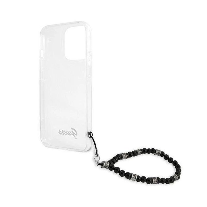 Guess GUHCP13XKPSBK iPhone 13 Pro Max 6,7 permatomas deklas Black Pearl