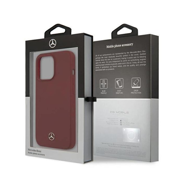 Mercedes MEHCP13LSILRE iPhone 13 Pro / 13 6,1 raudonas/raudonas deklas Silicone Line
