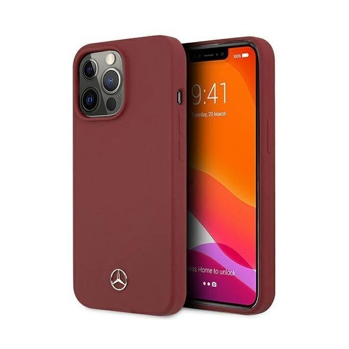 Mercedes MEHCP13LSILRE iPhone 13 Pro / 13 6,1 raudonas/raudonas deklas Silicone Line