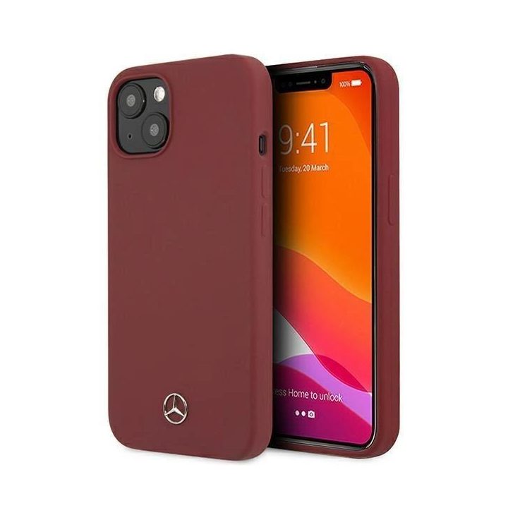 Mercedes MEHCP13MSILRE iPhone 13 6,1 raudonas/raudonas deklas Silikono linija