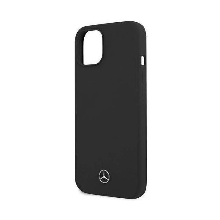 Mercedes MEHCP13SSILBK iPhone 13 mini 5,4 Juodos spalvos/juodas deklas Silikoninė linija