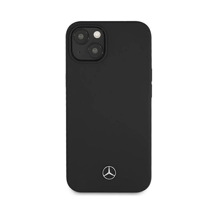 Mercedes MEHCP13SSILBK iPhone 13 mini 5,4 Juodos spalvos/juodas deklas Silikoninė linija