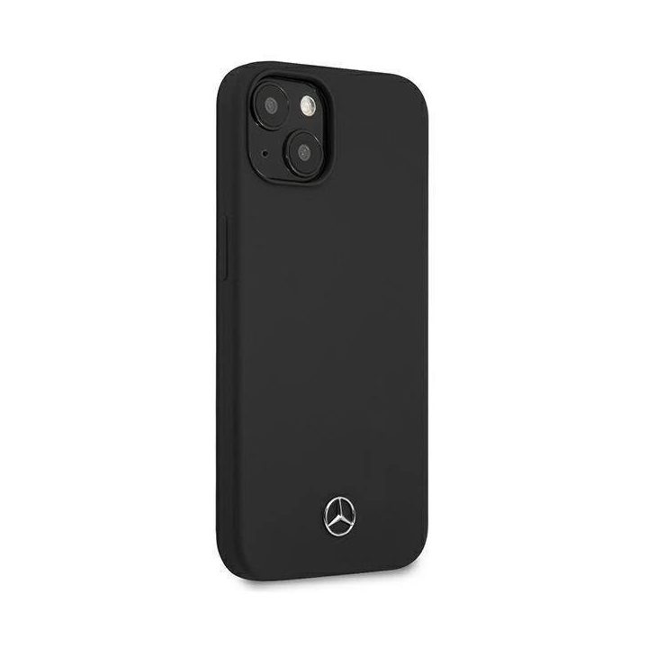 Mercedes MEHCP13SSILBK iPhone 13 mini 5,4 Juodos spalvos/juodas deklas Silikoninė linija