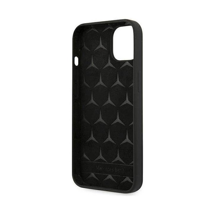 Mercedes MEHCP13SSILBK iPhone 13 mini 5,4 Juodos spalvos/juodas deklas Silikoninė linija