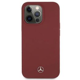 Mercedes MEHCP13XSILRE iPhone 13 Pro Max 6,7 raudonas/raudonas deklas Silikono linija