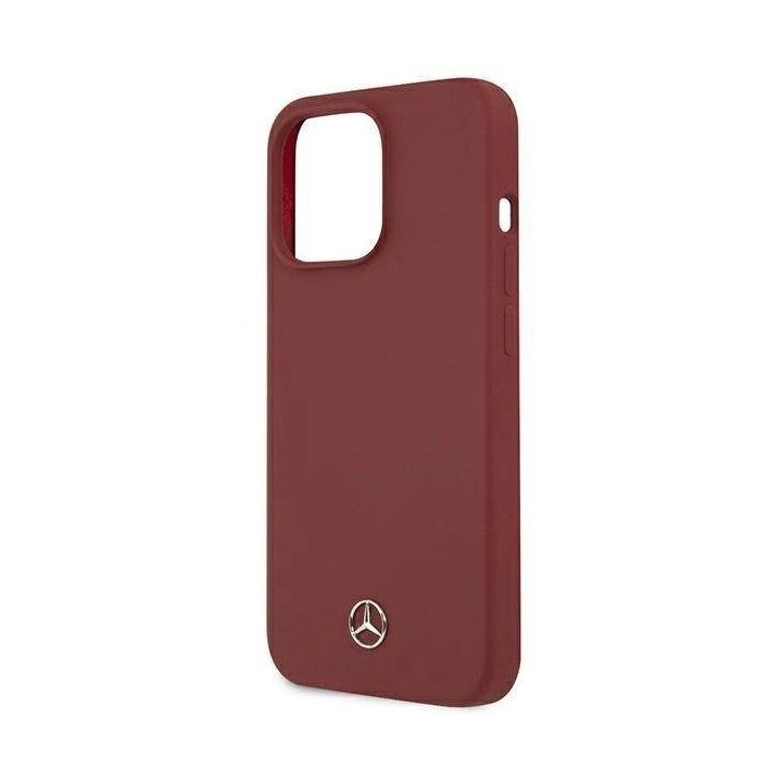 Mercedes MEHCP13XSILRE iPhone 13 Pro Max 6,7 raudonas/raudonas deklas Silikono linija
