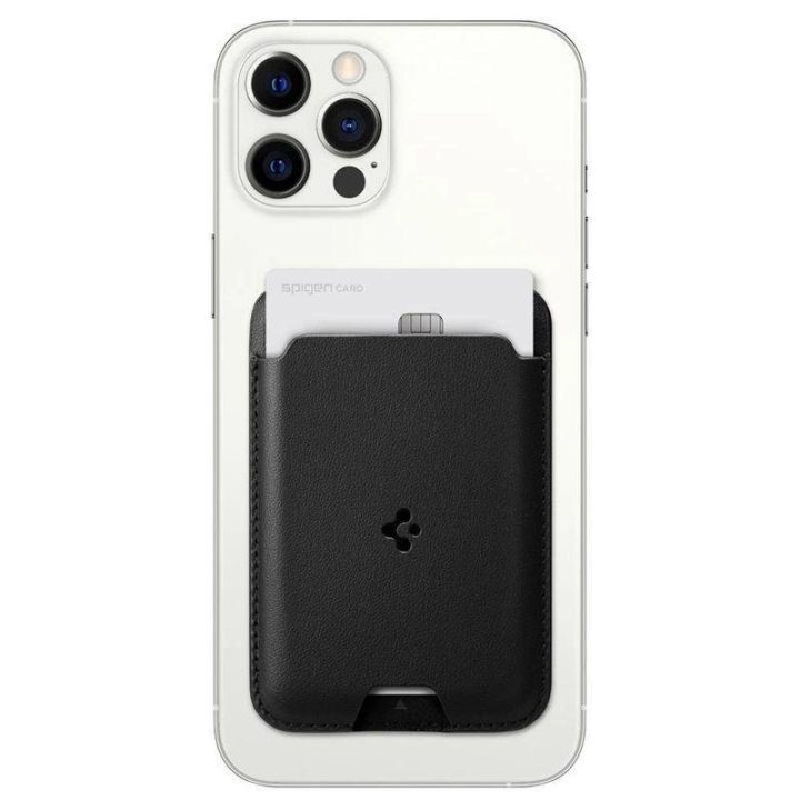 Spigen VALENTINUS MAGSAFE UNIVERSALUS MAGNETINIS KORTELIŲ LAIKIKIKLIS BLACK