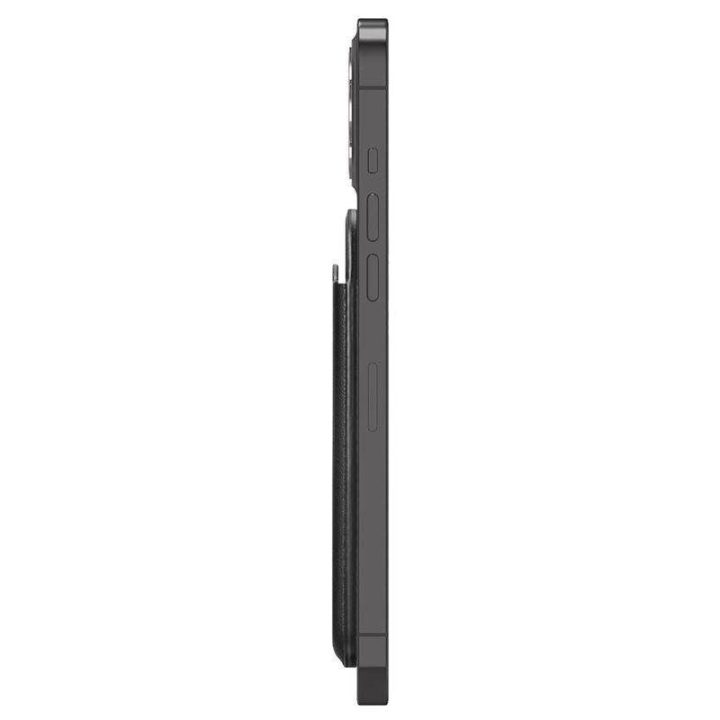 Spigen VALENTINUS MAGSAFE UNIVERSALUS MAGNETINIS KORTELIŲ LAIKIKIKLIS BLACK