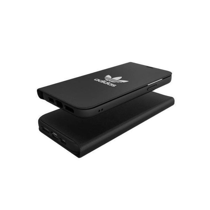 Adidas arba knygelės dėklas BASIC iPhone 12 Pro Max 6,7 juodai baltas/juodas baltas 42228