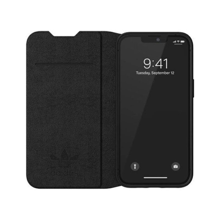 Adidas OR Booklet Case BASIC iPhone 13 6,1 czarno biały/black white 47086
