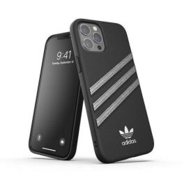 Adidas OR lipdytas dėklas iPhone 12 Pro Max moteriai Juodos spalvos/juodas 43715