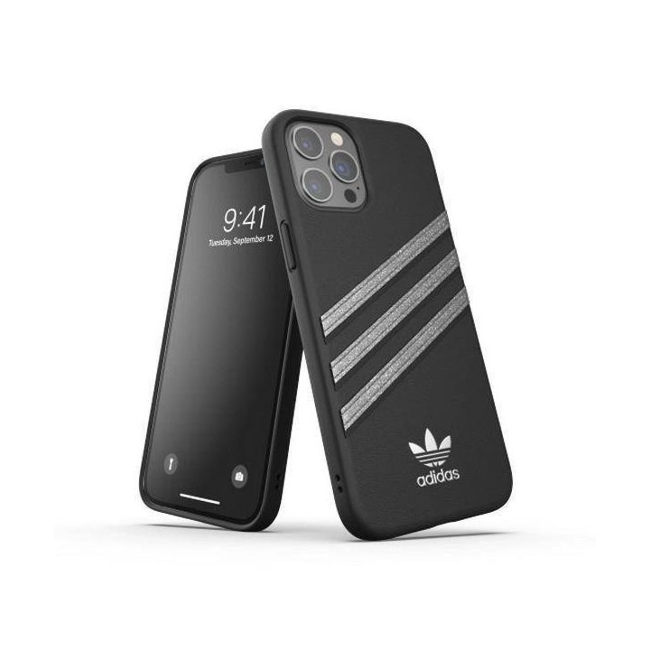 Adidas OR lipdytas dėklas iPhone 12 Pro Max moteriai Juodos spalvos/juodas 43715