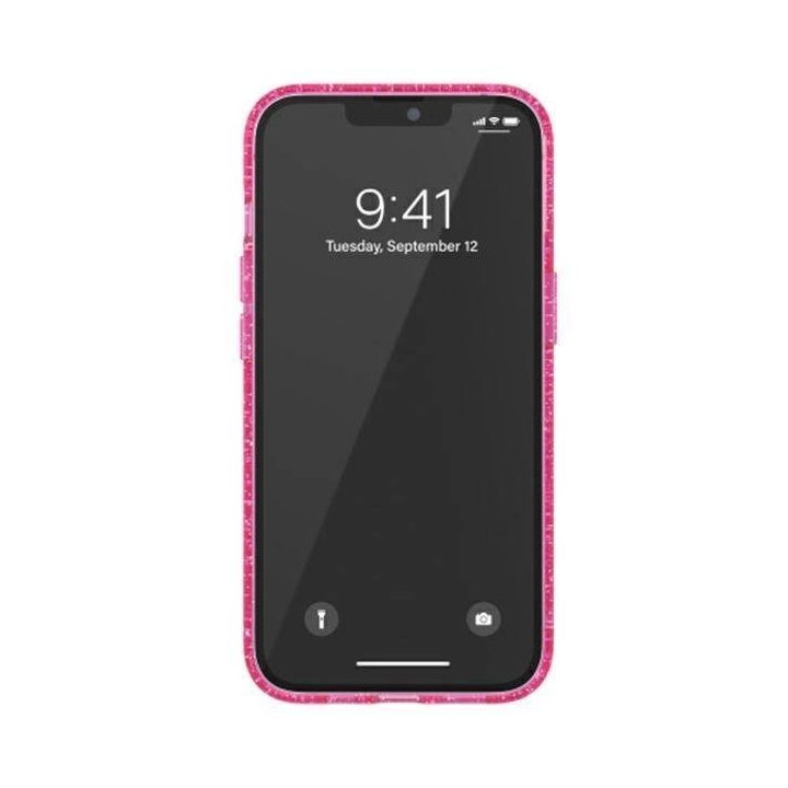 Adidas OR apsauginis iPhone 13 Pro / 13 6,1 Skaidrus korpusas su blizgučiais, rožinės spalvos 47121