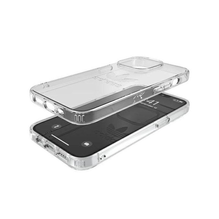 Adidas OR apsauginis iPhone 13 Pro / 13 6,1 skaidrus skaidrus dėklas 47119