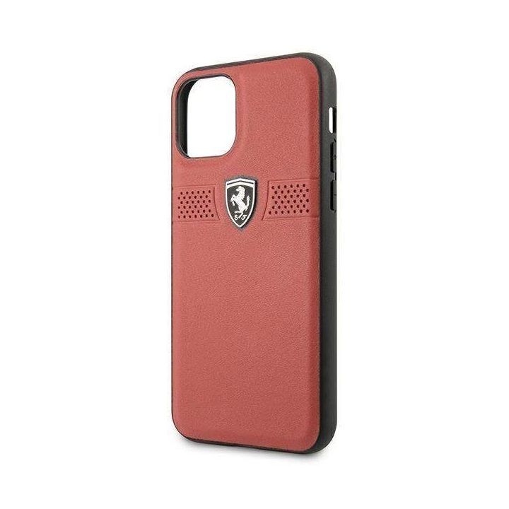 Ferrari FEOBAHCN58RE iPhone 11 Pro 5,8 raudonos/raudonos spalvos deklas Off Track Leather