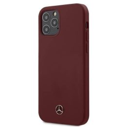 Mercedes MEHCP12MSILRE iPhone 12/12 Pro 6,1 raudonas/raudonas deklas Silikono linija