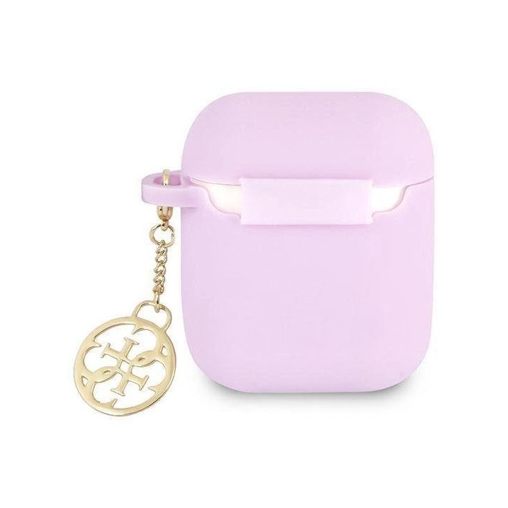 Guess GUA2LSC4EU AirPods 1/2 dangtelis violetinė/violetinė Silikoninis žavesys 4G kolekcija