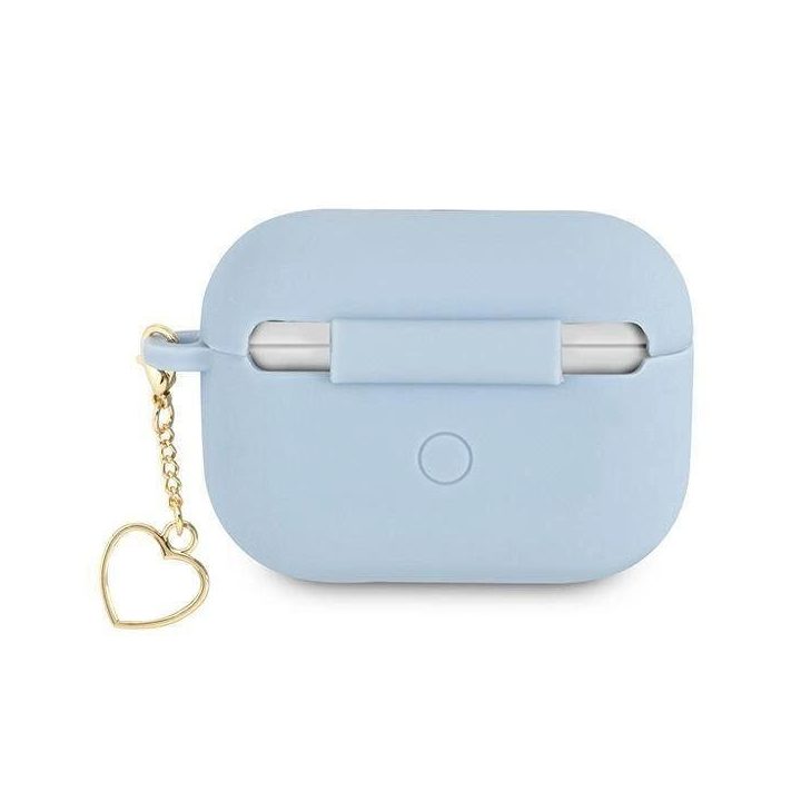 Guess GUAPLSCHSB AirPods Pro dangtelis mėlynas/mėlynas Silikoninis žavesys Heart Collection