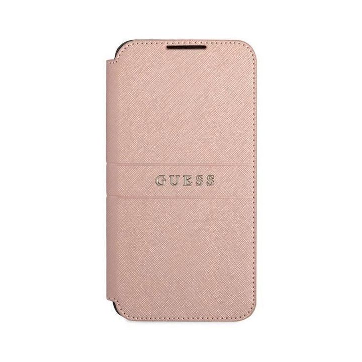 Guess GUBKS22MPSASBPI S22+ S906 rožinė/rožinė knyga Saffiano Stripes