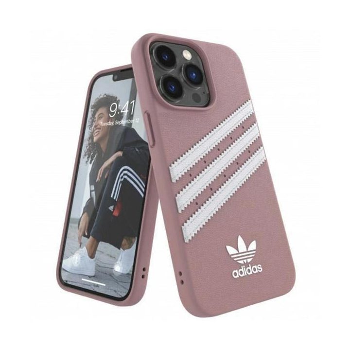 Adidas OR PU korpusas iPhone 13 Pro / 13 6,1 różowy/pink 47808