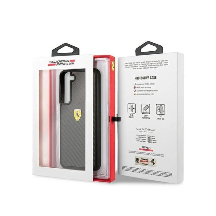 Ferrari FEHCS22MFCAK S22+ S906 juodos/juodos spalvos deklas On Track Real Carbon