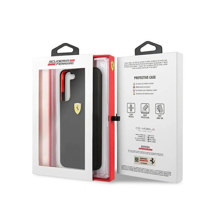 Ferrari FESSIHCS22MBK S22+ S906 juodos/juodos spalvos deklas On Track Silicone
